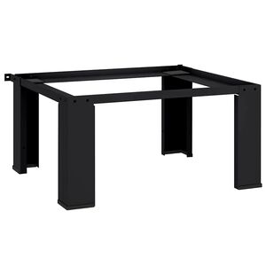 vidaXL Podstawka na Pralkę Czarny 64 x 55 x 32,5 cm Stal