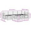 vidaXL Zestawy sof Naturalny Lite Drewno Akacji