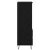 vidaXL Highboard Czarny Dąb 40 x 36 x 110 cm Materiał drewnopochodny