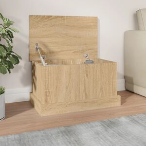 vidaXL Skrzynka do przechowywania dąb sonoma 50x30x28 cm Drewno konstrukcyjne