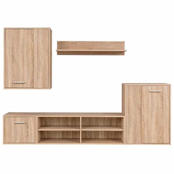 vidaXL Zestaw szafek RTV 5 pcs dąb sonoma 221 x 30 x 80 cm