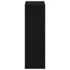 vidaXL Regał biblioteczny Czarny Dąb 50x25x80 cm Drewno klejone