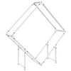 vidaXL Stojak na drewno opałowe biały 100x25x100 cm