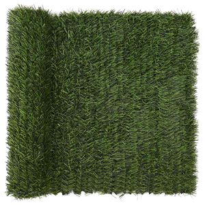 vidaXL Sztuczne Ogrodzenie Jasnozielony 1 x 6 m PVC i stal