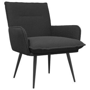vidaXL Fotel ciemnoszary Boucl&eacute;