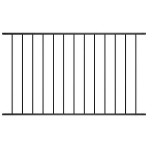 vidaXL Panel ogrodzeniowy Woerden stal malowana proszkowo 163x100 cm czarny
