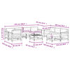 vidaXL 10-cz. zestaw mebli do ogrodu, z poduszkami, impregnowana sosna