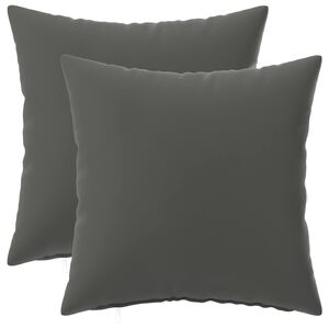 vidaXL Poszewka na poduszkę 2 pcs HEERLEN antracytowy 30 x 30 cm