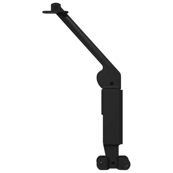 vidaXL Zawias wspierający pokrywę 12 pcs Czarny 192 x 32 x 50 mm Stal