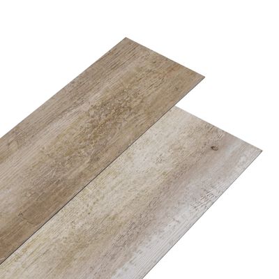 vidaXL Samoprzylepne panele podłogowe PVC, 5,21 m², 2 mm, płowe drewno