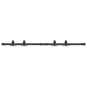 vidaXL System do drzwi przesuwnych do mebli, 122 cm, stal węglowa