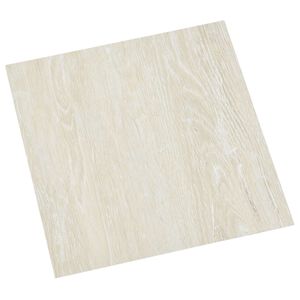 vidaXL Samoprzylepne Deski Podłogowe kremowy 30,5 x 30,5 cm 20 szt.