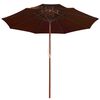vidaXL Parasol ogrodowy z dwupoziomową czaszą, terakota, 270 cm
