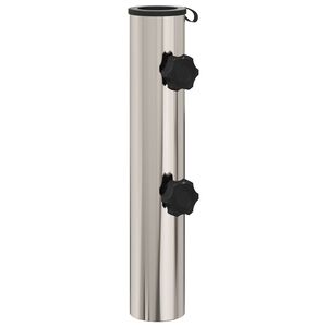 vidaXL Rura Podstawy Parasolowej 0.63 kg Naturalna Stal Nierdzewna