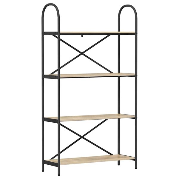 vidaXL P&oacute;łka na książki Dąb Sonoma 80 x 30 x 146 cm