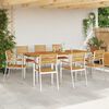 vidaXL Krzesło Ogrodowe 8 pcs Olej Naturalny Lite Drewno Akacji