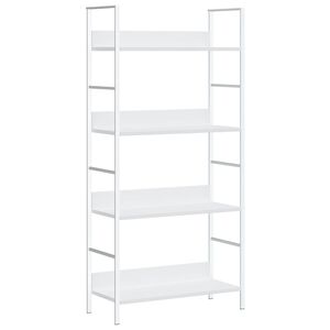 vidaXL Regał z 4 p&oacute;łkami, biały, 60x27,6x124,5 cm