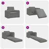 vidaXL Sofa Bed Ciemnoszary 98 x 71 x 83 cm Aksamit