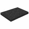 vidaXL Pad Patio z Granulatem Gumowym Czarny 6 x 9 x 0,8 cm Guma