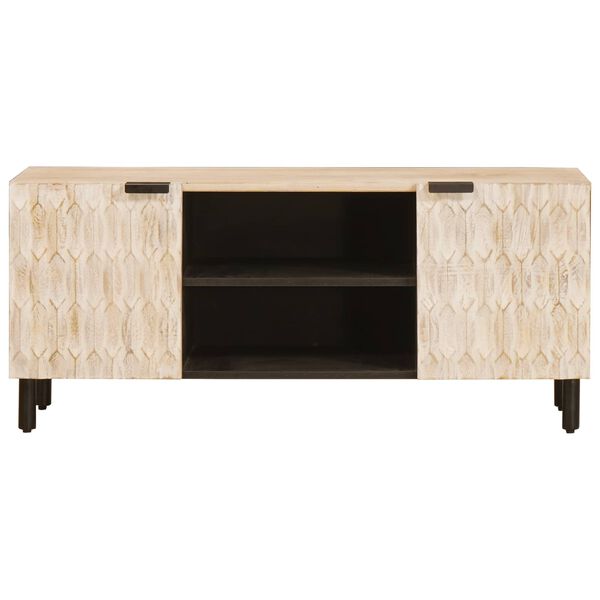 vidaXL Szafka pod telewizor Wykończenie w kolorze białego prania