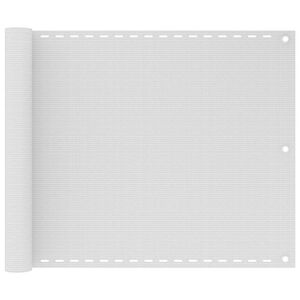 vidaXL Parawan balkonowy, biały, 75x300 cm, HDPE