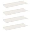 vidaXL P&oacute;łka wisząca 4 szt. Biały 60 x 18 x 2,5 cm Stal