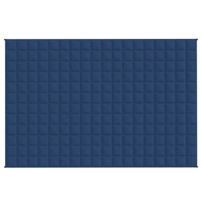 vidaXL Koc obciążeniowy, niebieski, 137x200 cm, 10 kg, tkanina