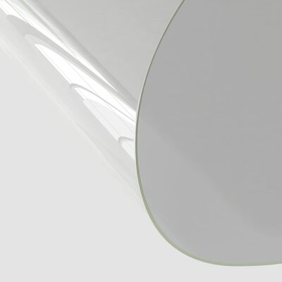 vidaXL Mata ochronna na stół, przezroczysta, Ø 70 cm, 2 mm, PVC