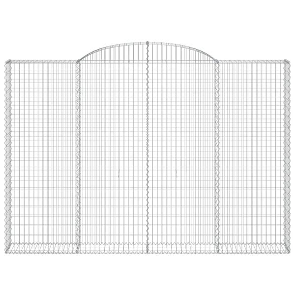 vidaXL Łukowaty kosz gabionowy 300x30x200/220 cm, galwanizowane żelazo