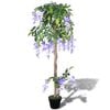 vidaXL Sztuczna wisteria 120 cm z doniczką