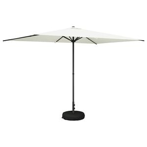 vidaXL Parasol ogrodowy z podstawą 200 x 300 cm Poliester Prostokątny