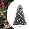 vidaXL Sztuczna choinka Zielony 150 cm PVC, plastik i stal
