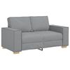 vidaXL Sofa 3 pcs Jasnoszary Tkanina lniana