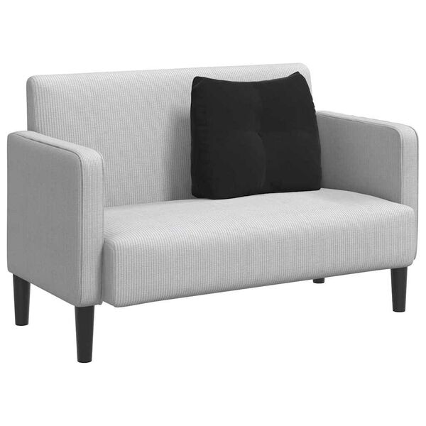 vidaXL Poduszka na plecy Czarny 60 x 24 x 50 cm Aksamit