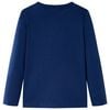 Koszulka dziecięca z długimi rękawami, granat, 104