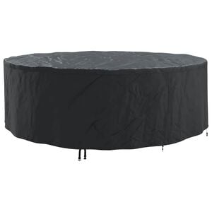 vidaXL Pokrowiec na meble 279 x 279 x 71 cm Tkanina Oxford 420D Czarny