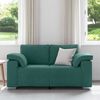 vidaXL Sofa Ciemna zieleń 160 x 80 x 82 cm tkanina