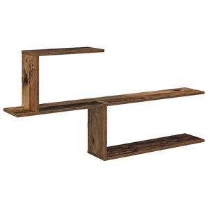 vidaXL P&oacute;łka ścienna Stare drewno 122 x 18 x 60 cm Drewno inżynieryjne