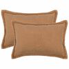 vidaXL Poszewka na poduszkę 2 pcs HOUTEN Beżowy 50 x 75 cm Boucl&eacute;