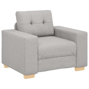 vidaXL Sofa Fotel, szary chmurowy, 60 cm, obity tkaniną
