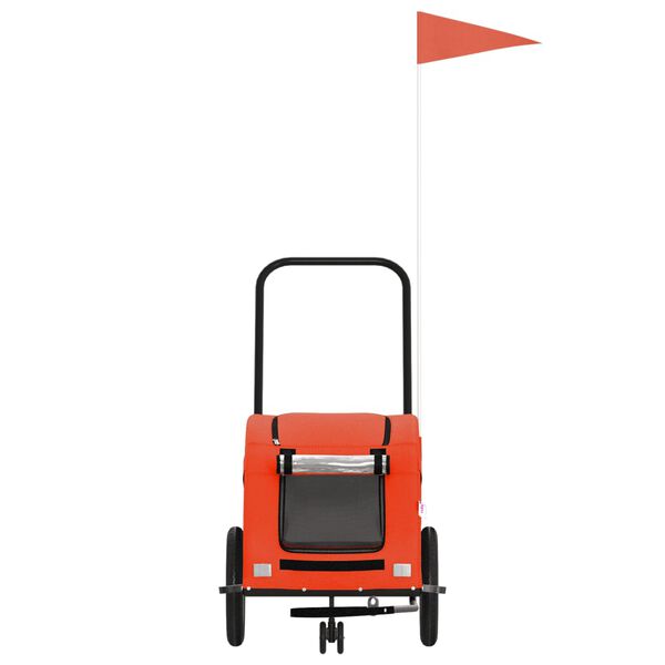 vidaXL Przyczepka rowerowa dla zwierząt, tkanina Oxford i żelazo