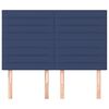 vidaXL Zagł&oacute;wek niebieski 144x5x118/128 cm tkanina