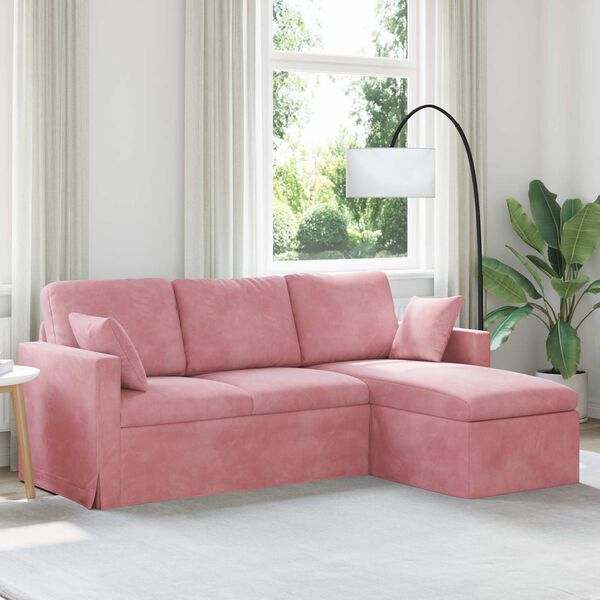 vidaXL Sofa R&oacute;żowy