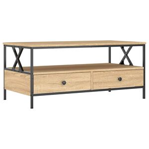 vidaXL Stolik kawowy, dąb sonoma 100x51x45 cm, materiał drewnopochodny