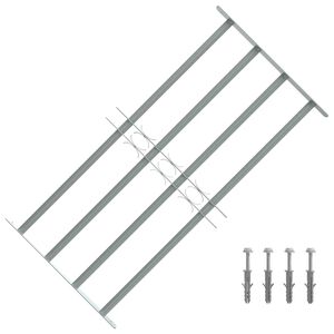vidaXL Krata na okno z regulacją, 4 pręty, 700-1050 mm