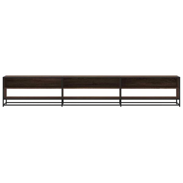 vidaXL Szafka pod telewizor, brązowy dąb, 270x40x46 cm