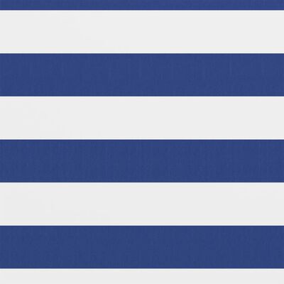 vidaXL Parawan balkonowy, biało-niebieski, 75x400 cm, tkanina Oxford