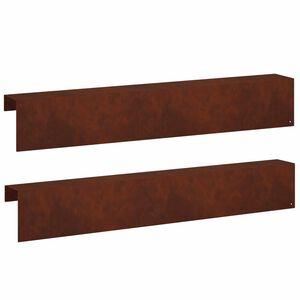 vidaXL Profil nakładkowy ogrodowy 2 szt. 100 x 10 x 15 cm