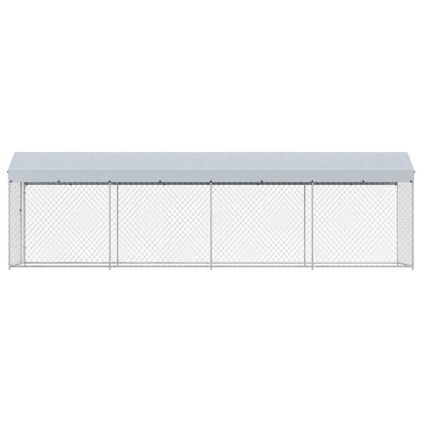 vidaXL Kojec dla psa z zadaszeniem, 760 x 190 x 225 cm