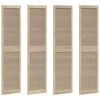 vidaXL Drzwi do szafki z drzwiami 4 pcs Naturalny 201 x 2,1 x 49,5 cm